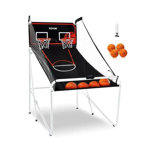 Basketbal - Arcade - Basketbalring - Opvouwbare basketbal Arcade - 2 speler - 82x44x81 inch - Dual Shot Sport - met 4 ballen 8 spelmodi voor kind Volwassene