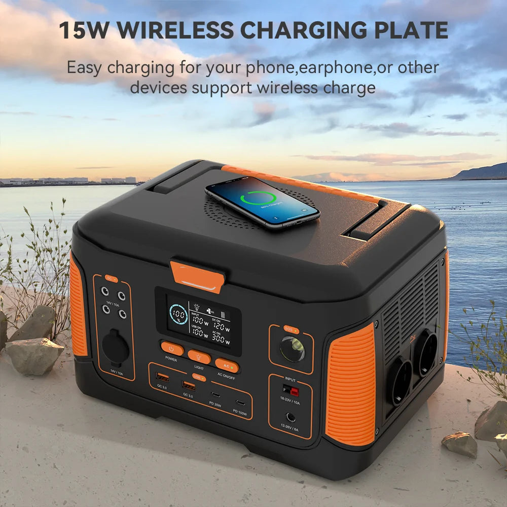 Power Station – Draagbare Generator – Noodstroom – Mobiele Stroomvoorziening – 1000W – 932Wh – Pure Sine Wave