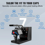 Transfer Press - Heat Press Machine - Sublimation Printer - Hat Heat Press - 4 in 1 Cap Heat Press Machine - Heat Press Transfer Press