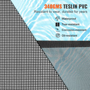 Fence - Pool Fence - Fencing Net - for Inground Pools - 4 x 12ft - Removable - Teslin PVC - Protects Children and Pets