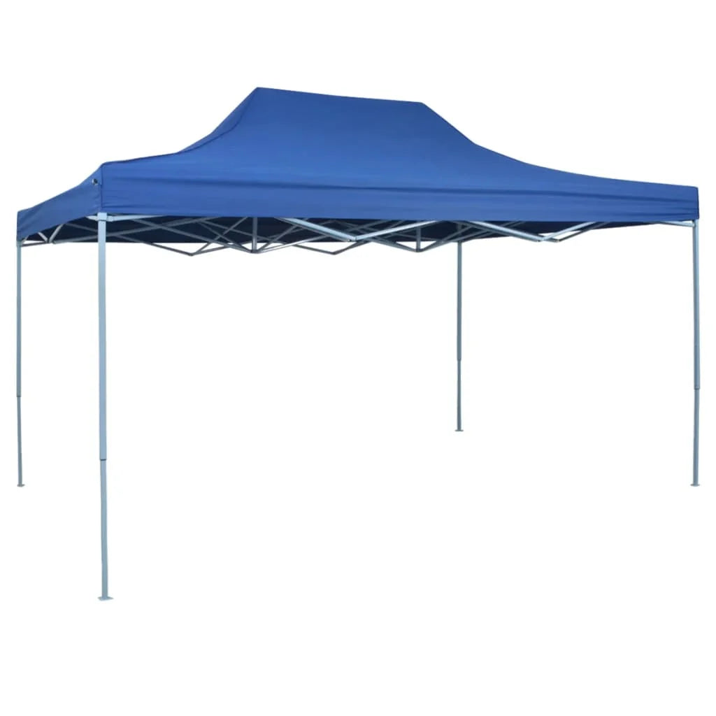 Partytent - Paviljoen - Tent - Easy Up Partytent - Opvouwbare Partytenten - Tuinpaviljoen - 3x4 m -Receptietent - Geschikt voor Familiecamping & Tuinactiviteiten - Blauw