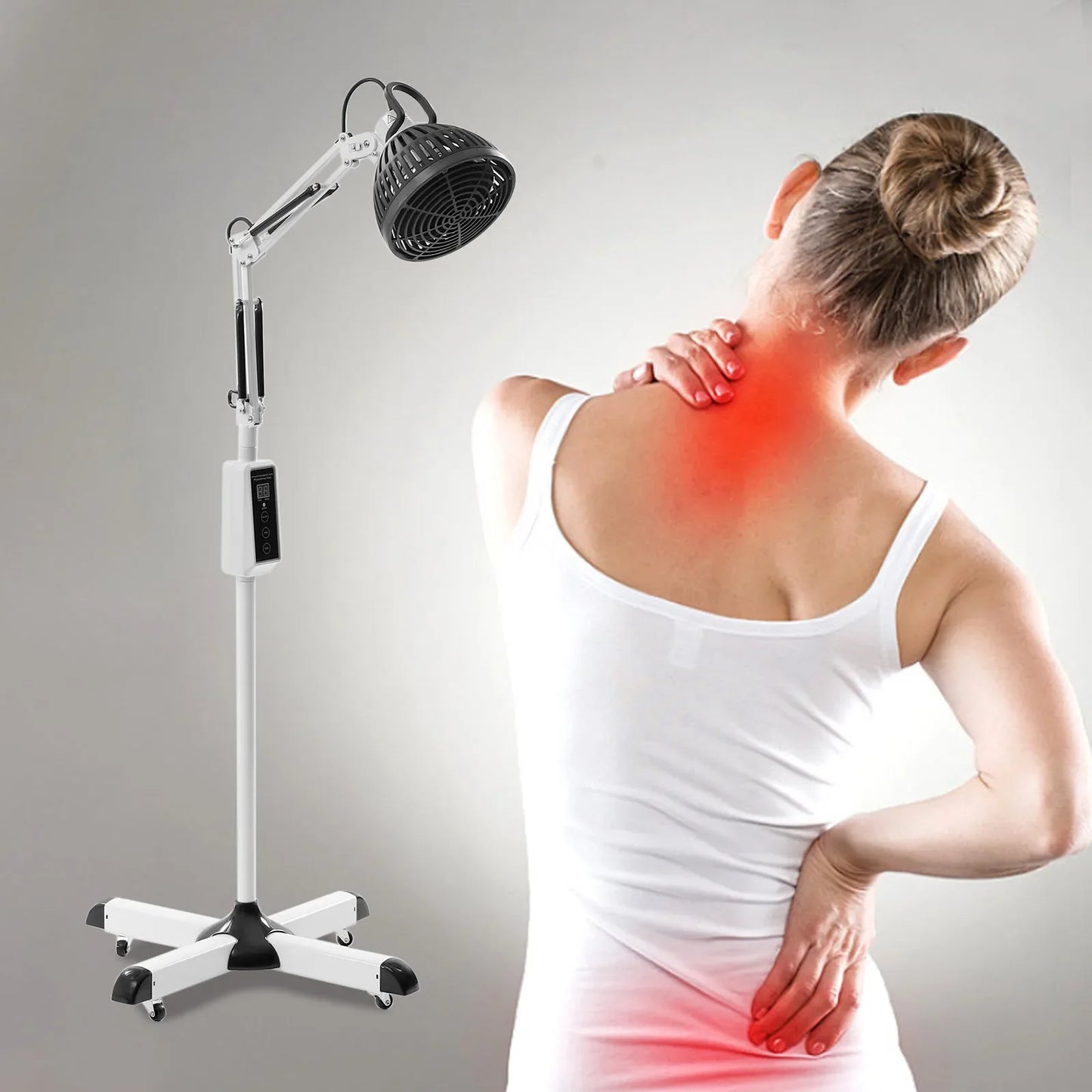 Infraroodlamp – Warmtelamp – TDP Lamplamp – Therapie Lamp – Flexibel Verstelbaar – Keramische Verwarming