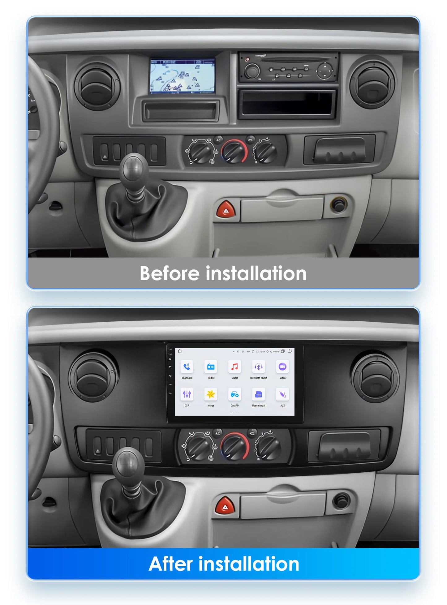Android Car Radio Multimedia Player for Renault Master 2003 - 2011 Stereo Auto GPS Carplay 2DIN Car Intelligent Navigation WIFI