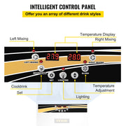 Slush Puppy Maker - Slush Puppy Machine - 15L Double Tank - Slushy Maker - Slush Machine - Margareta Machine - Frozen Drink Maker - Perfect for Cafes Bars