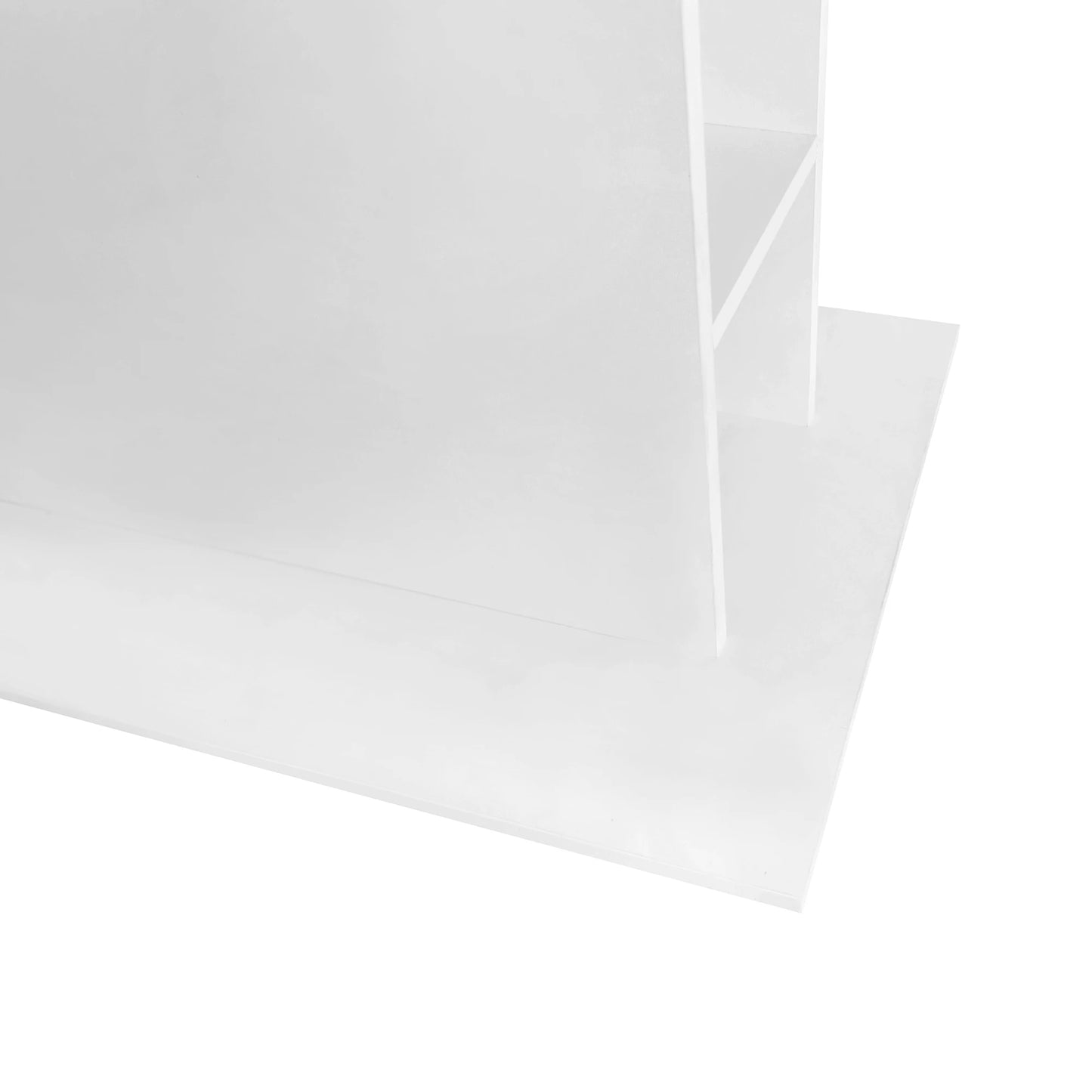 Uitschuifbare Eettafel – Flexibele Tafel – Uitbreidbare Tafel – Ruimtebesparende Tafel – Middenpoot Ontwerp – Stevig Spaanplaat – Eenvoudige Montage - 130 x 70 x 75 cm - Wit - QUORE