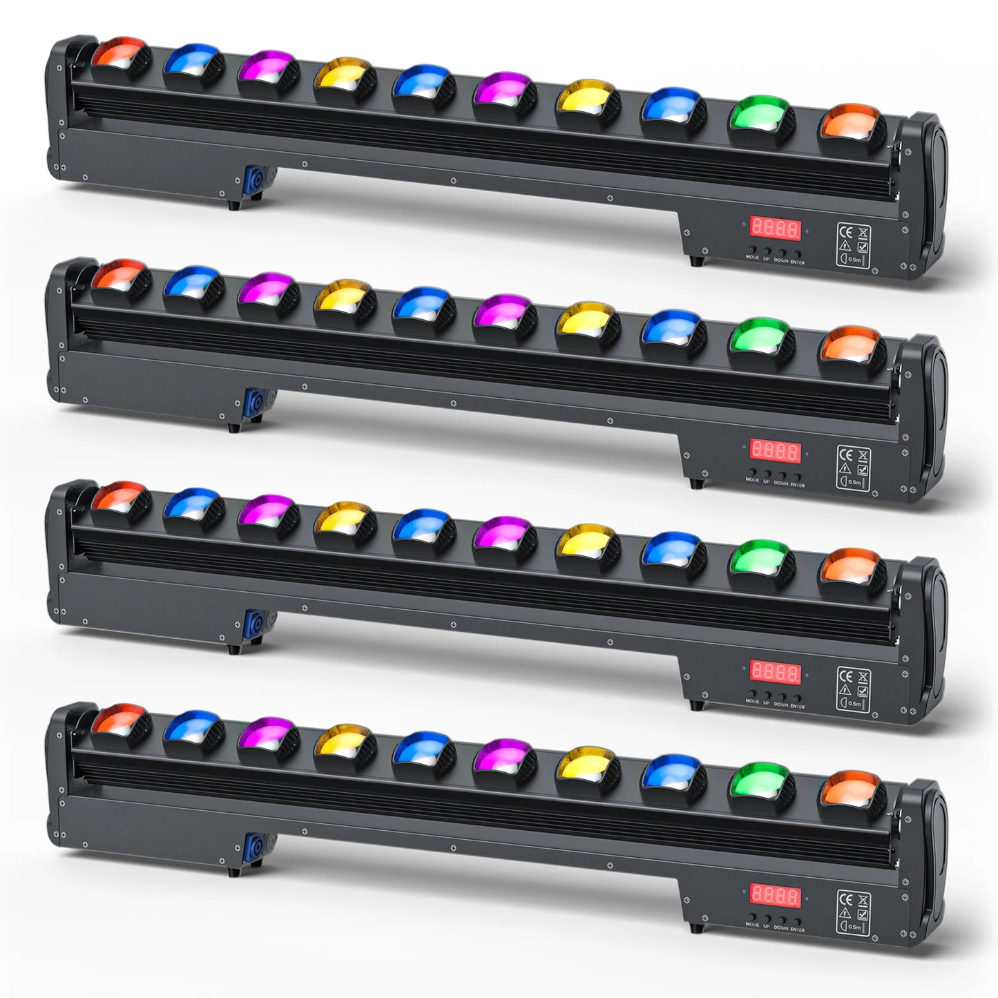 Led Stageverlichting – Rgbw Discoverlichting – DJ Verlichting – Feestverlichting – Clubverlichting – 4 Stuks 250W – Scherpe 2° Swing Dot Beam - QUORE