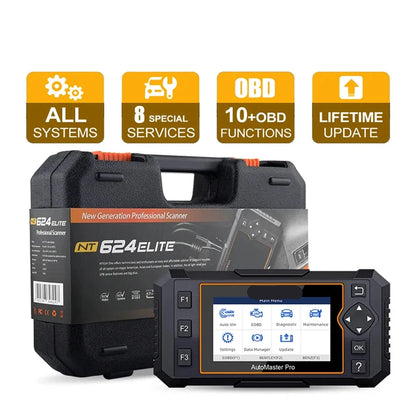 OBD2 Scanner - Diagnosecomputer - OBD - Volledige Voertuigsysteem Scan - 8 Service Resetten - Auto Diagnosetool