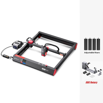 AlgoLaser Alpha MK2 Laser Engraver 20W Output Power 3.5” Color Touch Screen App Offline Control DIY Engraver Tool for Metal MDF