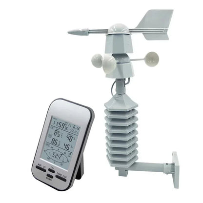 Windmeter – Anemometer – Windsnelheidsmeter – Weerstation – Windrichtingmeter – Binnen- en Buitentemperatuur – Draadloos Met Digitaal Display