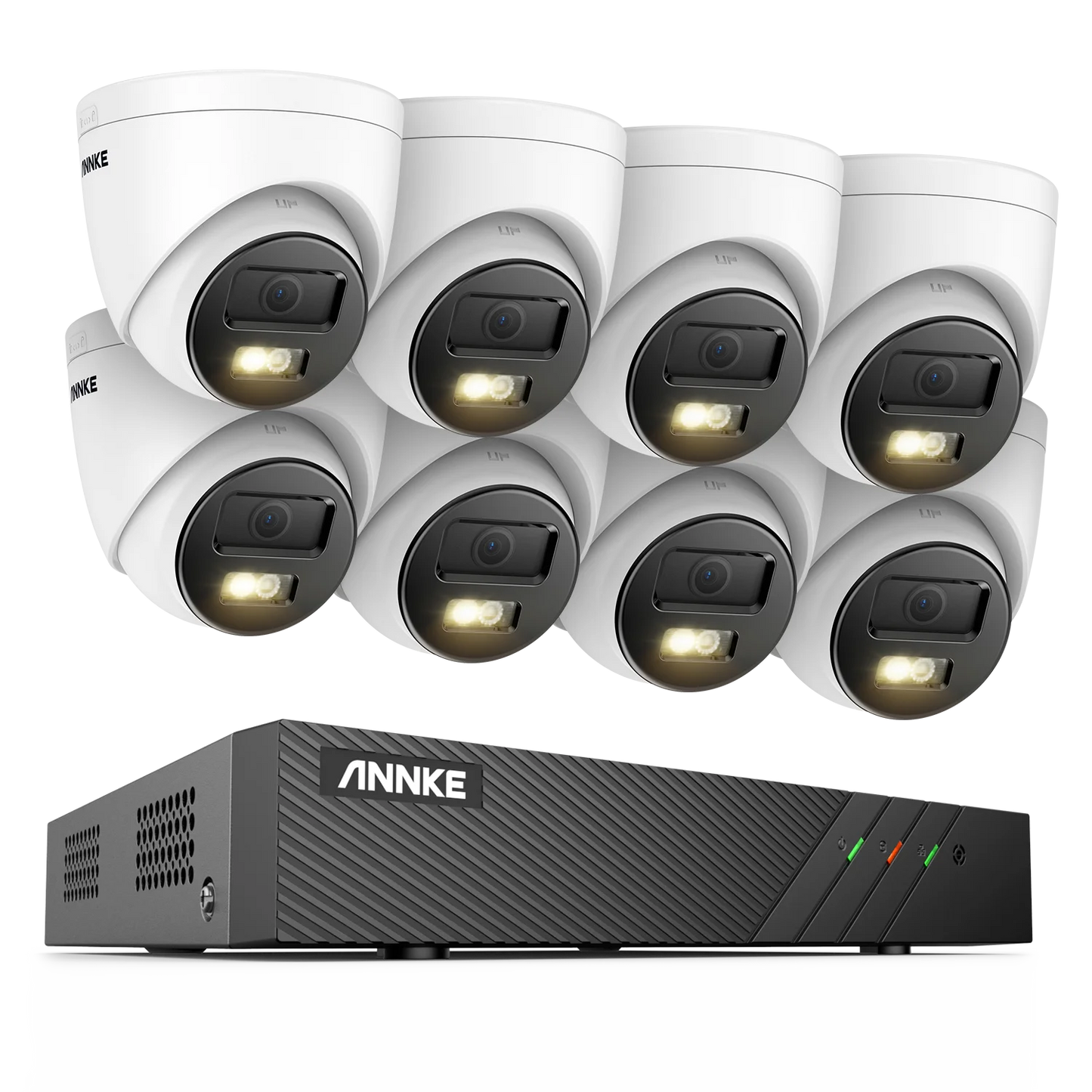 Beveiligingscamera Set – Camerabewaking – Video Surveillance – IP Camera Systeem – 8-Kanaals NVR – 6MP Resolutie – 1TB HDD Opslag – PoE Aansluiting – Nachtzicht 30m – Bewegingsdetectie met Mens- en Voertuigherkenning