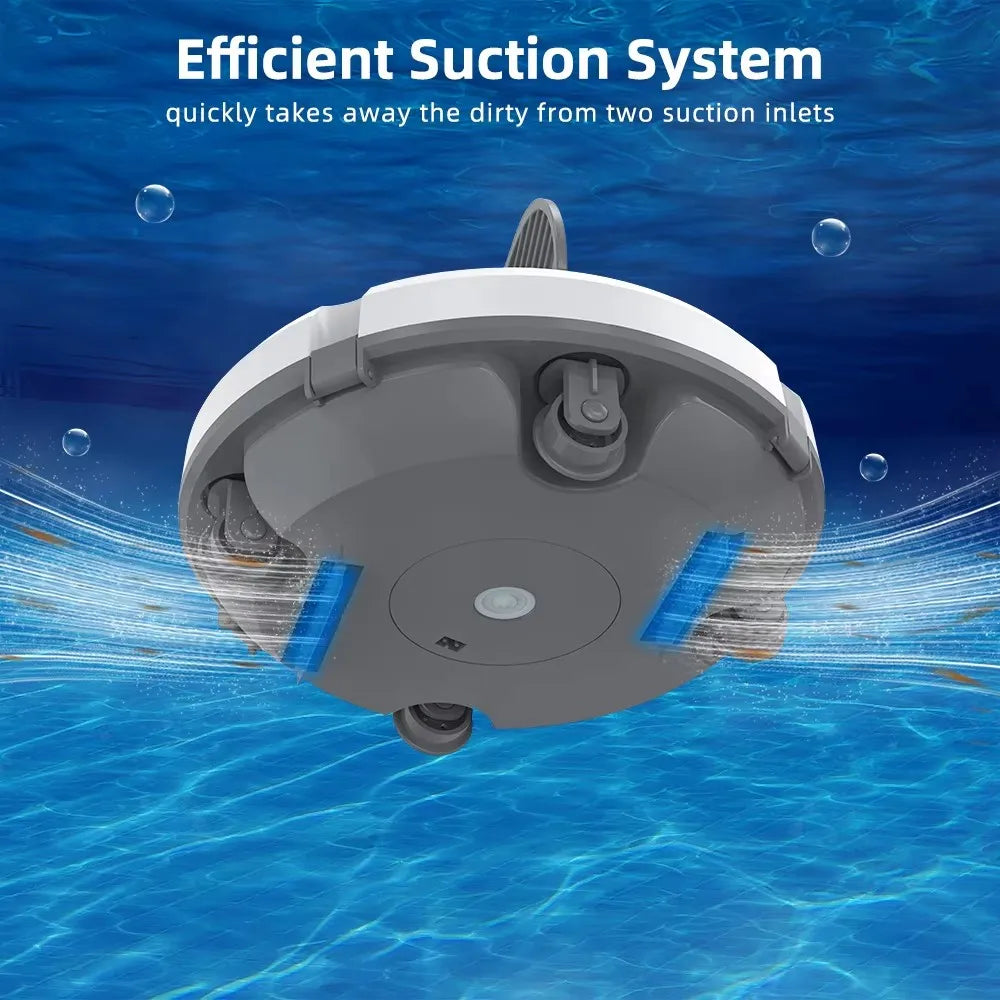 Robotstofzuiger Zwembad – Zwembadrobot – Zwembadreiniger – Pool Cleaner – Zwembadstofzuiger – Draadloos Met 5200mAh Batterij – Krachtige 28W Zuigkracht