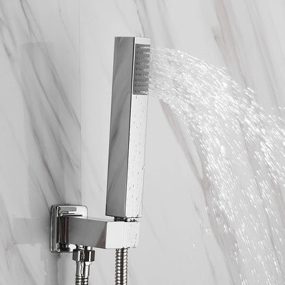 Douche - Regendouche - Douchewand - Douchekolom - Douchepanelen - Inbouw Digitale Douche Set - 3-Weg Thermostatische Regendouche met LED Display - Zilver