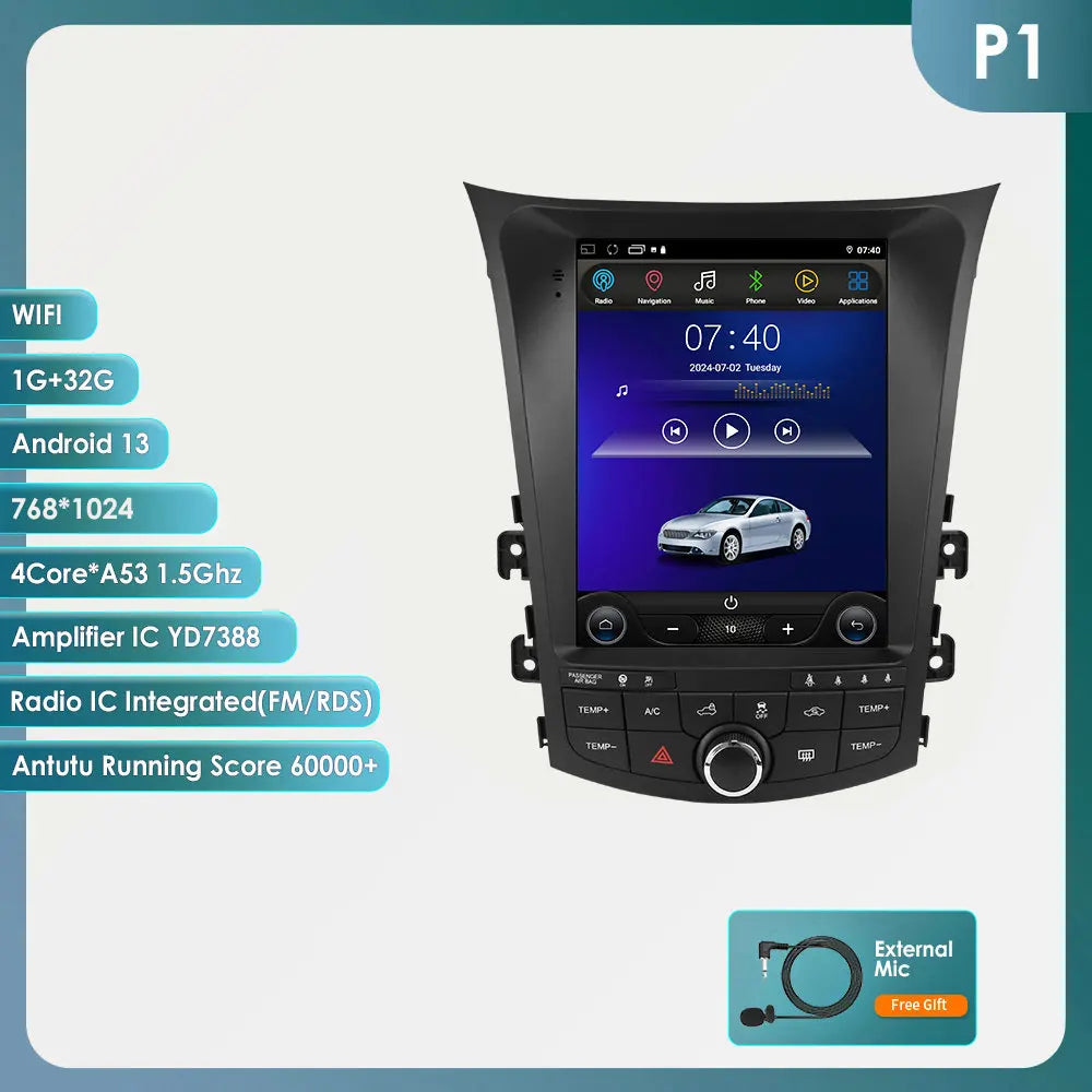 Autoradio Hyundai I30 GD – Multimedia Speler – Navigatie Systeem – 2DIN Android Radio – Touchscreen Auto Stereo – 9,7 Inch Display – Android 14 Software - QUORE