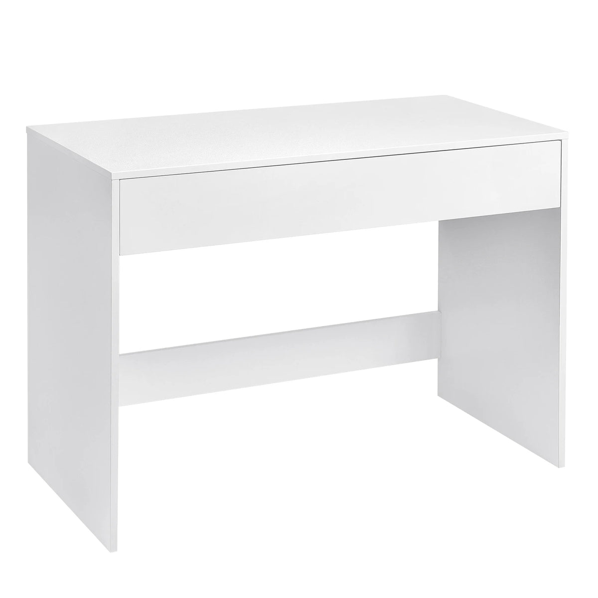 Computertafel - Laptoptafel - Computermeubel - Bureau met Lade - Werkstation - Voor Woonkamer - Kantoor -Studeerkamer - 100x75x50 cm - Wit