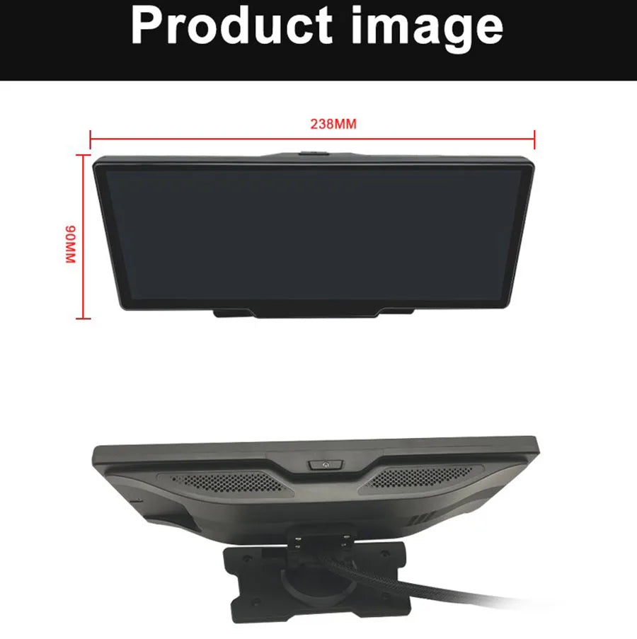 10.26 Inch Touch Screen 4 Cameras Dashcam 4G Android 9 WiFi ADAS 2GB+32GB GPS 360° Panoramic Video Recorder Parking Monitor