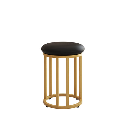 Eettafel Set – Eettafel Met Stoelen – Eetkamerset – Opbergtafel – Witte En Gouden Kleurstelling – Stevig Met Metalen Frame