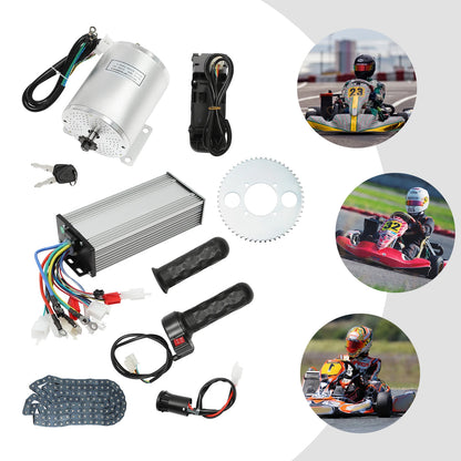3KW Brushless Motor – Elektrische Motor – Motor Voor Fiets – Motor Voor Go-Kart – 48-72V – Duurzaam Aluminium – Anti-Slip Handvatten - QUORE