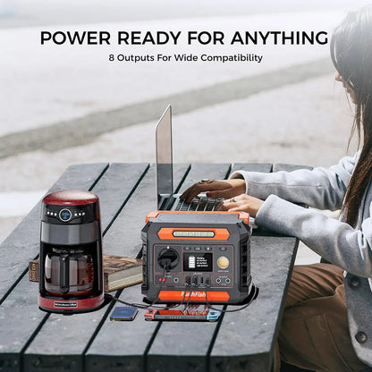 Draagbare Power Station – Mobiele Accupack – Noodstroomvoorziening – Outdoor Generator – Zakelijke Stroomvoorziening – 288,6Wh Capaciteit – 260W Pure Sinusgolf AC-uitgang