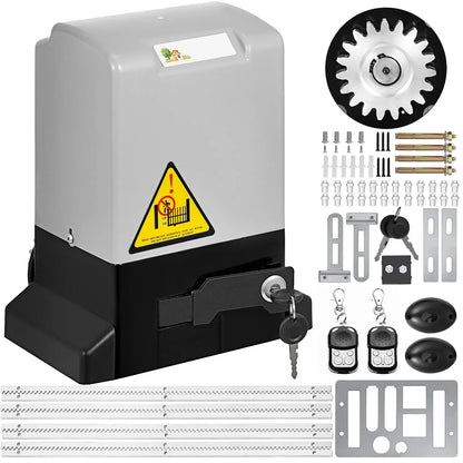 Automatische Schuifpoortopener – Poortopener – Schuifpoortaandrijving – Elektrische Poortbediening – 600 Kg Draaggewicht – 13 Meter Per Minuut – Weerbestendig - QUORE