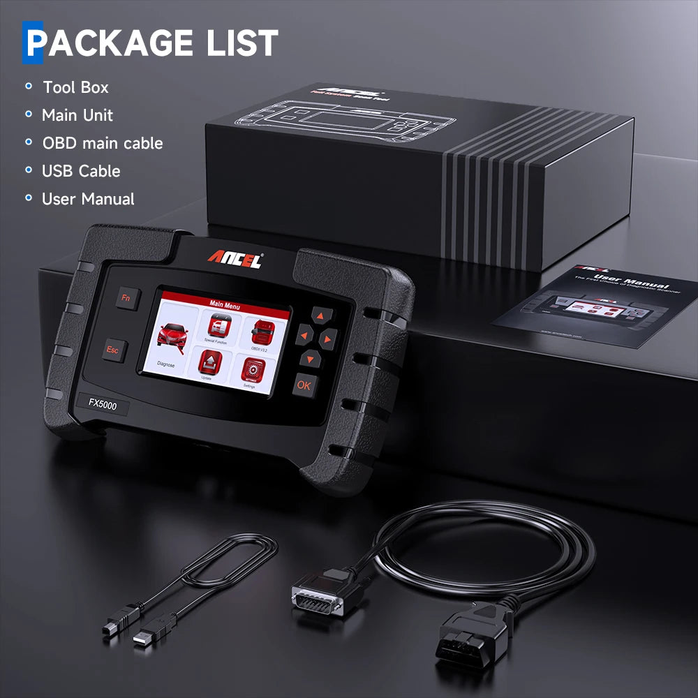 OBD2 Scanner - OBD - Uitleesapparatuur Auto - Diagnosecomputer - Storing Verwijderen - Auto Accessoires - Auto Uitlezen - Ondersteunt Meerdere Talen