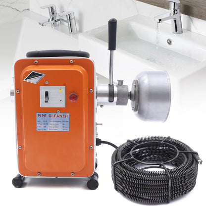 Rioolontstopper – Afvoerontstopper – Leidingen Reinigen – Verstopping Verwijderen – 20 Meter Veer – 750W Motor