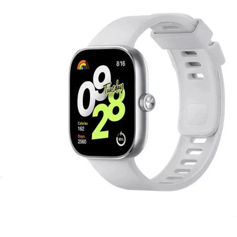 Xiaomi Redmi Watch 4 - Smartwatch - Xiaomi Smartwatch - Smartwatches - Bluetooth Phone Call, Blood Oxygen Heart Rate Stress Monitoring - 1.97” AMOLED 390×450 pixel - Silver Gray