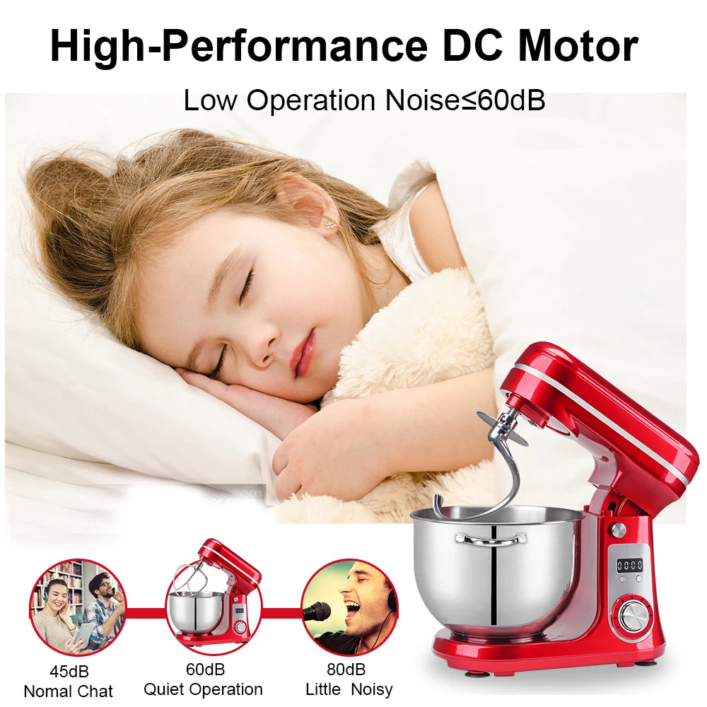 Keukenmachine - Keukenmixer - Foodprocessor - Keukenmachines & Mixers - Kitchenaid Keukenmachine - 6L Roestvrijstalen Kom – 1200W Krachtige Motor – 6 Snelheden – Zilver