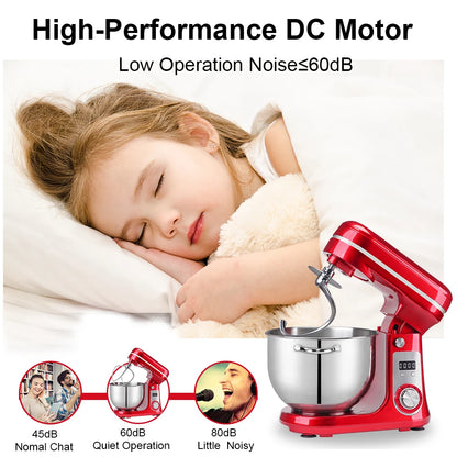 Keukenmachine - Keukenmixer - Foodprocessor - Keukenmachines & Mixers - Kitchenaid Keukenmachine - 6L Roestvrijstalen Kom – 1200W Krachtige Motor – 6 Snelheden – Zilver