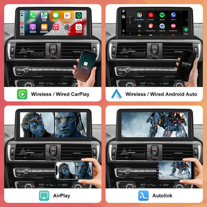 Wireless CarPlay Android Auto Car Multimedia Display For BMW 1 2 3 4 Series F20 F21 F30 F31 F32 F33 F34 F36 NBT Touch Screen
