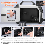 Lasmachine - Elektrische Lasser - Multifunctioneel - 4 in 1 MIG MMA MAG TIG - Inverter Lasser - Draagbare Elektrische Lasmachine - Intelligente Lasser - Grijs