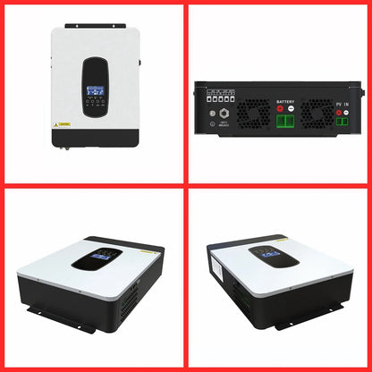 Zonne-omvormer – Hybride Omvormer – Solar Inverter – MPPT Laadregelaar – Zuivere Sinusgolf – 4200W Vermogen – Combineerbox Met Beveiliging - QUORE