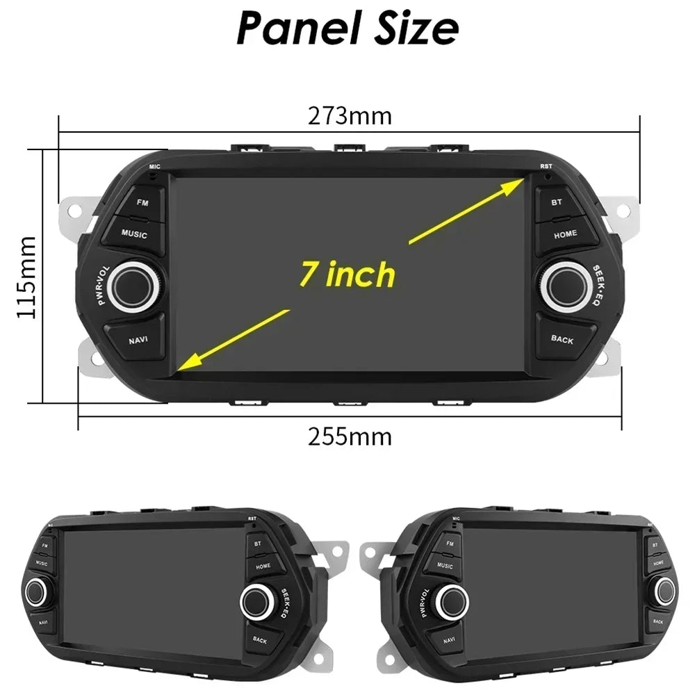 Android Multimedia Systeem – Auto Radio – 2DIN Navigatiesysteem – Touchscreen Speler – Multimedia Speler – 7 Inch HD Scherm – 8-Core Processor & 4G Connectiviteit - QUORE