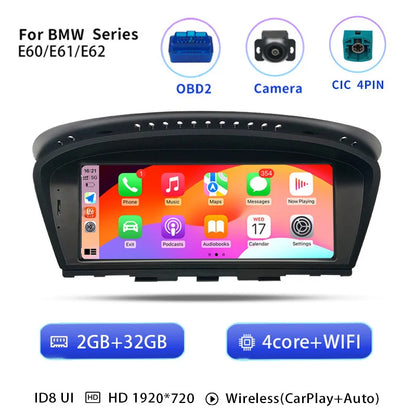 Carplay Autoradio – Multimedia Systeem – Inbouw Radio – Navigatie Unit – Draadloze Connectiviteit – 8,8 Inch Scherm – Android 14 & 32GB ROM