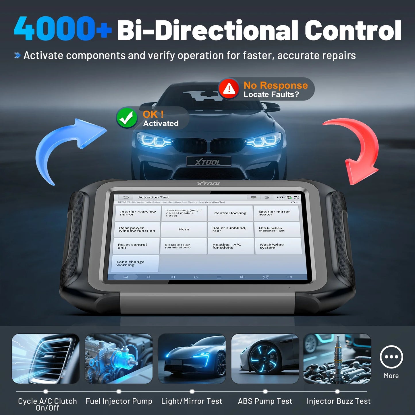 Autodiagnosetool – Diagnoseapparaat – ECU Programmeur – Diagnosescanner – Auto Scanner – 9,7-inch Touchscreen – 45+ Onderhoudsfuncties - QUORE