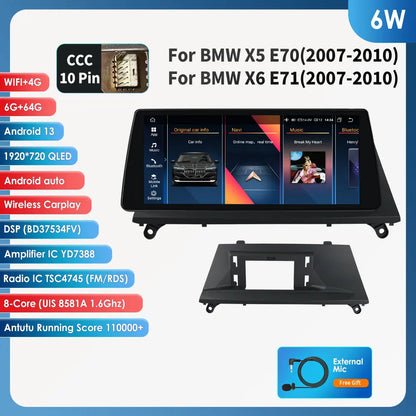 Android Car Radio – Multimediaspeler – Autoradio – Navigatiesysteem – Touchscreen Radio – 10,25 Inch Scherm – Android 13 OS – CarPlay & GPS