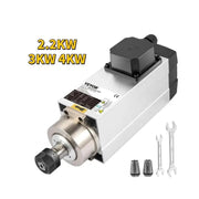 Motor - Spindelmotor - Elektromotor - Luchtgekoelde Spindelmotor - 4KW ER25 Vierkant - voor CNC-Frees Graveer-Freesmachine Gebruik