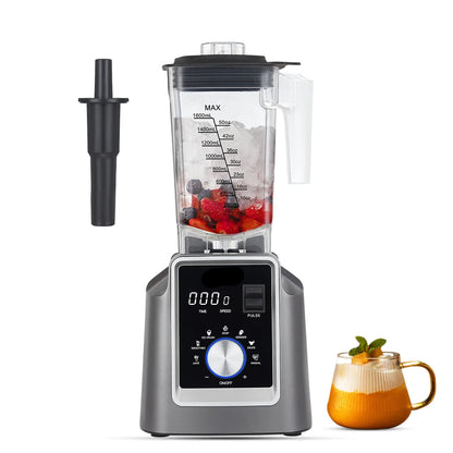 Blender - 2200W - Foodprocessor - Krachtige Keukenblender - 6 Automatische Programma’s - 2L BPA-vrije Kan - Voor Smoothies - Soepen - IJshakken