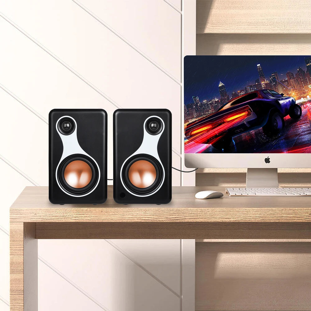 Bluetooth Bookshelf Speakers – Draadloze Speakers – Boekenplank Speakers – Compacte Speakers – 120W Vermogen – Houten Behuizing - QUORE