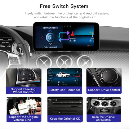 10,25" Multimedia Scherm – Autonavigatie Systeem – Touchscreen Display – Infotainment Unit – Android Navigatie – Linux 4.5 Variant – Qualcomm 665 Processor – Draadloze CarPlay & Android Auto