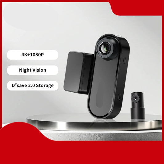 Dashcam voor Auto – Navigatiesysteem – 4K Dual Voor- en Achtercamera – GPS Navigatie – ADAS Ondersteuning – Nachtzicht – Spraakbesturing – Ultra HD Autocamera – Inclusief Hardwire Kit