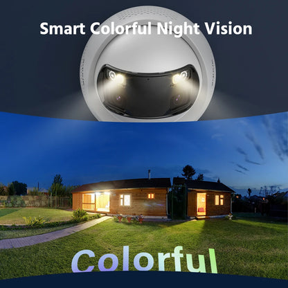 Beveiligingssysteem IP Camera – CCTV Camera – Bewakingscamera – Surveillance Camera – 8MP Ultra-HD Resolutie – 180° Panoramisch Beeld