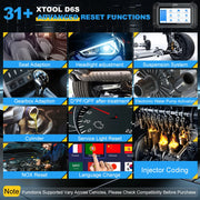 XTOOL D6S- Car Scanner Tool-Diagnosis Scanner- All System Automotive Scanner for All Car 30+ Services Lifetime Free Update Built-in CANFD FCA