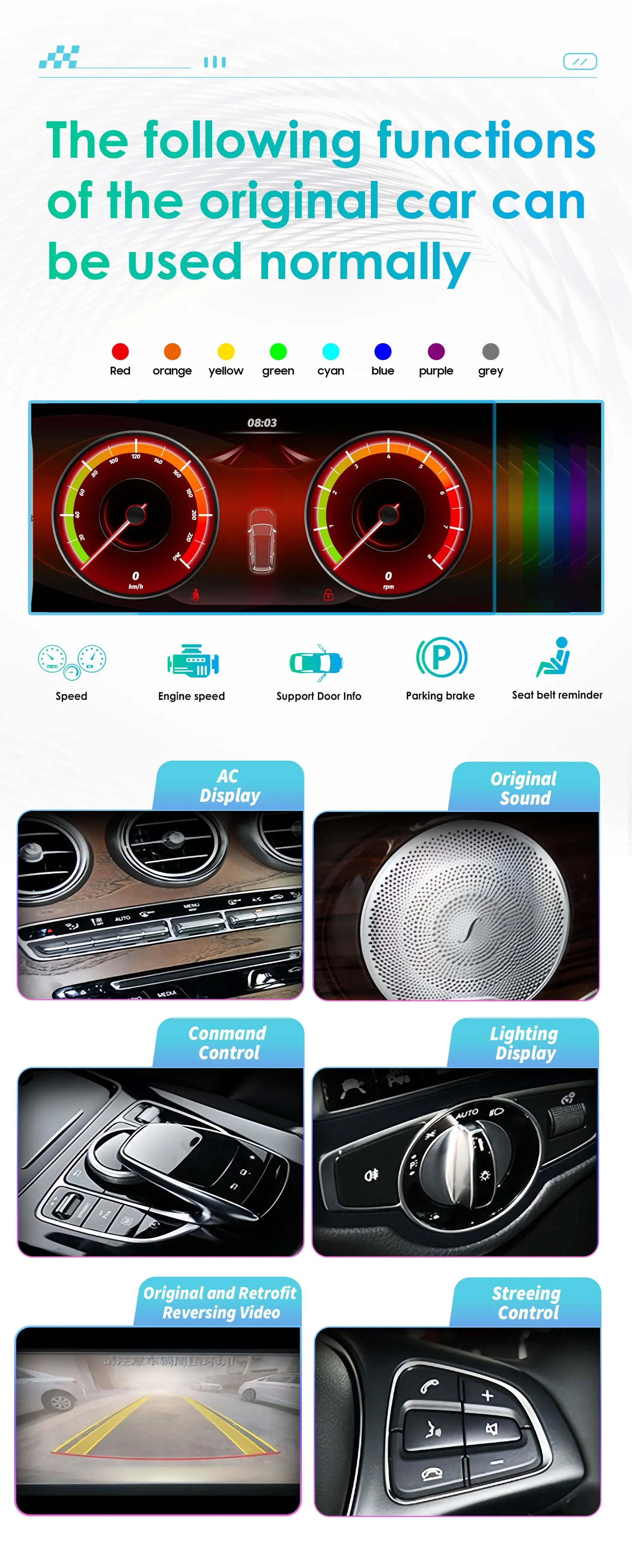 10,25" Carplay Android 13 Autoradio – Multimedia Speler – Navigatie Systeem – Touchscreen Radio – Auto Stereo – 6GB RAM – 45W*4 Vermogen
