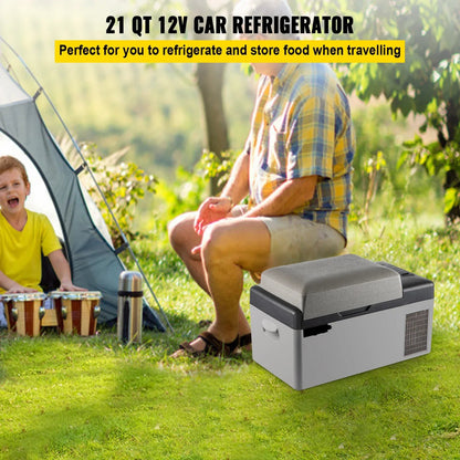 Autokoelkast - Koelbox - Elektrische Koelbox - Compressorkoelkast  - 50L - 12/24V DC en 110-240V AC - Draagbare - Mini Elektrische Koeler - Geschikt voor Auto, RV, Camping en Thuisgebruik