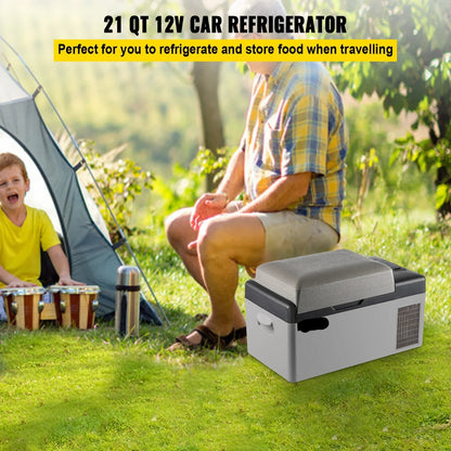 Autokoelkast - Koelbox - Elektrische Koelbox - Compressorkoelkast  - 35L - 12/24V DC en 110-240V AC - Draagbare - Mini Elektrische Koeler - Geschikt voor Auto, RV, Camping en Thuisgebruik