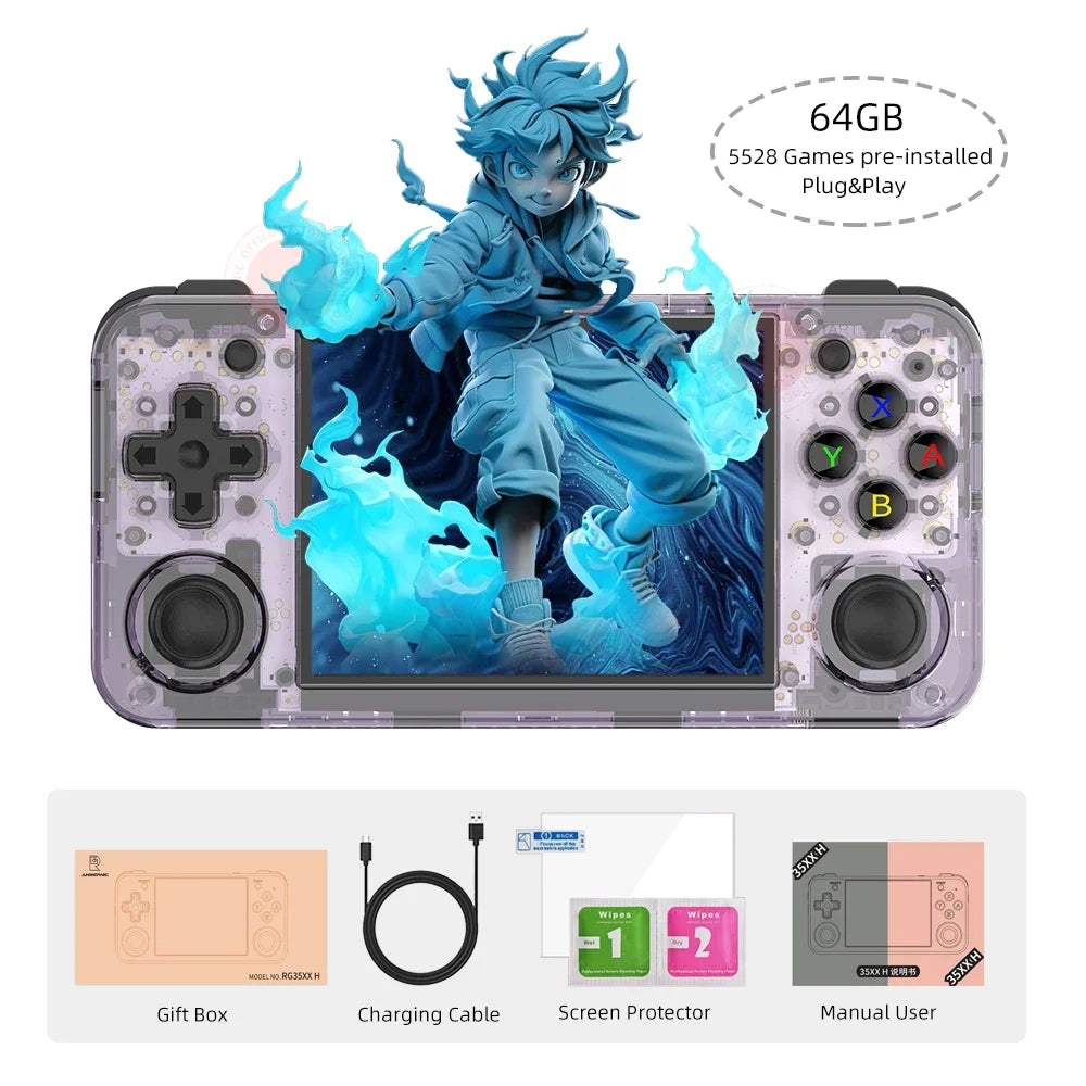 Anbernic Rg35xx H Open-Source Handheld Portable Retro Ps Arcade Game Gba Game Retro Psp Handheld Game Console A Gift For Boys - QUORE