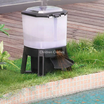 Automatische Visvoerdispenser – Visvoer Automaat – Vissen Voederautomaat – Aquarium Voedersysteem – Vijver Voederdispenser – Zonne-energie – 6 Liter Capaciteit
