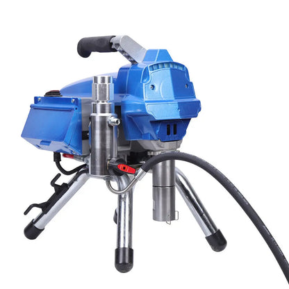 Airless Verfpistool – Spuitpistool – Verfspuit – Elektrisch Verfpistool – Airless Spray Gun – 3000W Vermogen – 3000 PSI Druk – Blauw - QUORE