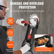 Muurfrees - Muurfrees sleufmachine - Betonfrees - Elektrisch - 4800W - 125mm - Cirkelzaag - Verstelbaar snijden.