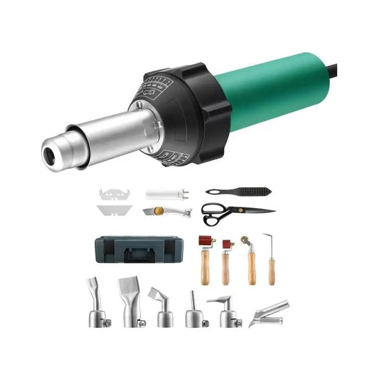 Hete Lucht Lasapparaat – Kunststof Lasser – Hete Lucht Pistool – Lasmachine – Thermoplast Lassen – 1600W Vermogen – 9 Warmtestanden